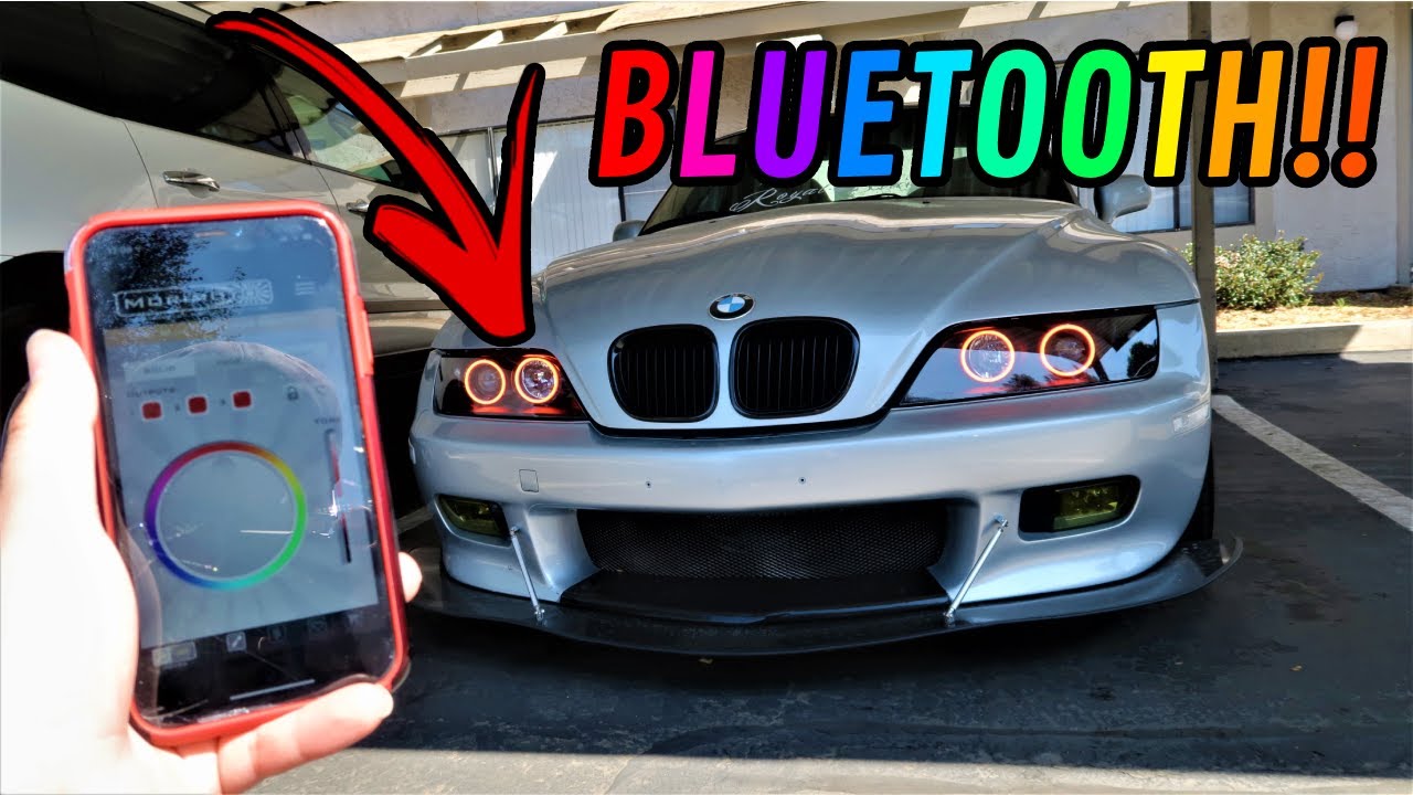 BMW Z3 Gets Custom RGB ANGEL EYES!! 