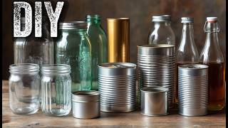 Вы никогда не догадаетесь DIY♻️ 4 Великолепных Идей для Декора Дома с Использованием Жестяных Банок