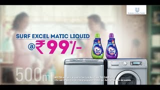 Surf excel matic liquid - 2 Times More Power at ₹99 - English