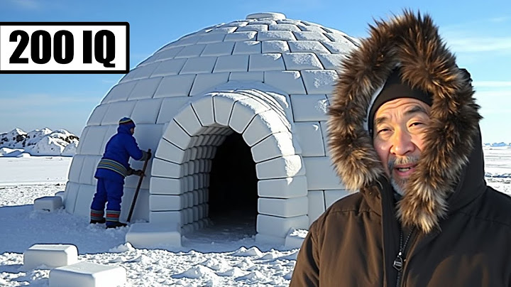 Hoe Inuit in 2 uur een echte Inuit-iglo bouwen
