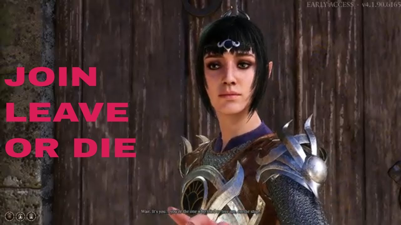 Shadowheart - Join Leave or Die ( Baldur's Gate 3 EA Patch3 )GA #2