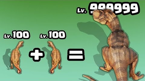 MERGING RAPTORS for MAX LEVEL T-REX DINOSAUR in Merge Master - Dinosaur Fusion