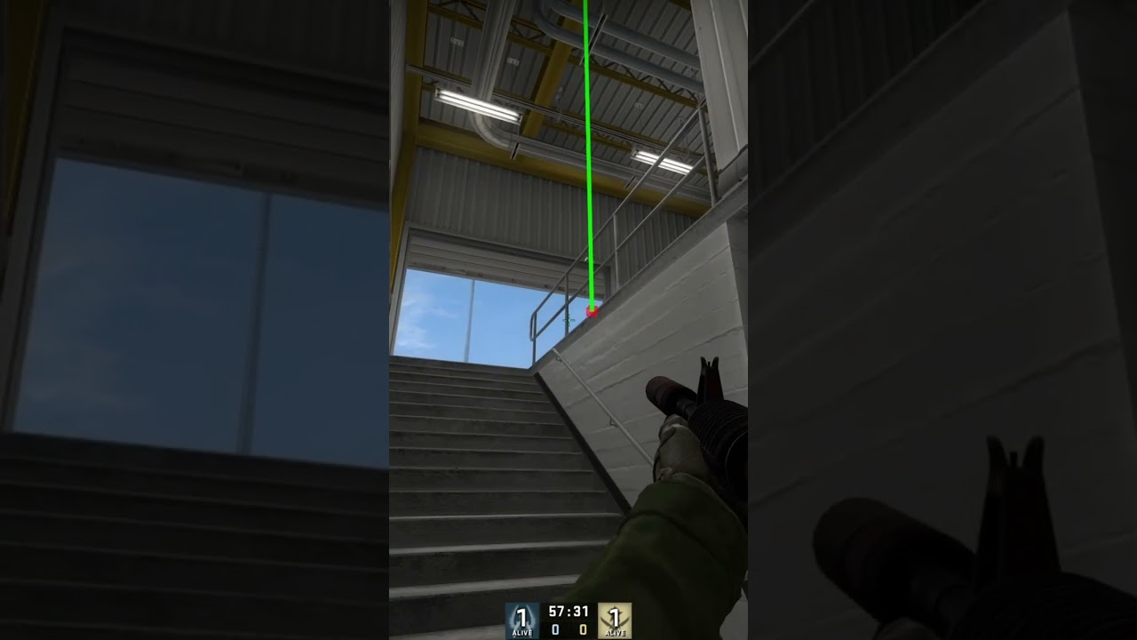 Csgo Nuke Secret One Way Smoke  Towards Outer / Red Container 