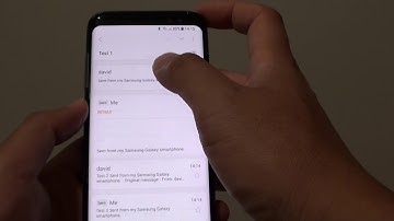 Samsung Galaxy S8: How to Set Email Display as Standard / Conversion