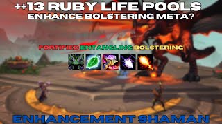 M+ COMMENTARY - Ruby Life Pools ++13 - Enhancement Shaman | Dragonflight Season 4