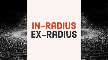 Inradius, Exradius