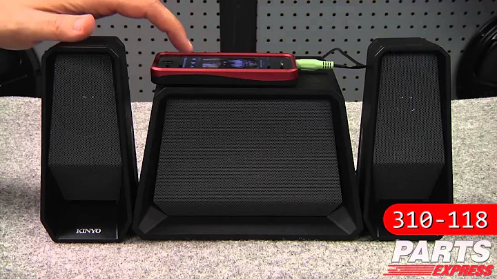 Kinyo SW-8119 Cutting Edge Powered Speakers