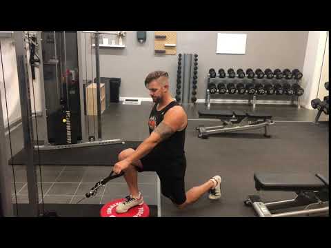 Cable FFE Split Squat | Demonstration \\ Mayhem Fitness