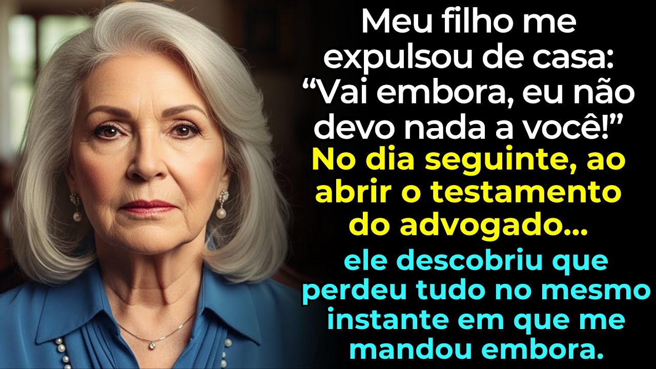 Meu filho me expulsou: “Eu não te devo nada!” No dia seguinte, ao ler o testamento, descobriu que...