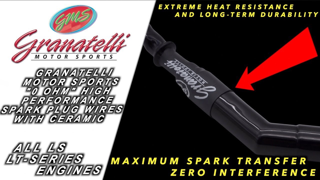 GMS High Performance Spark Plug Wires | Ceramic Boot End For Extreme Heat | Long Term Durability