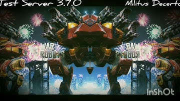 War Robots- Test Server 3.7.0 - Hellburner, Mercury, Pursuer; Ion, Thermite, Ballista - ALL tested!!