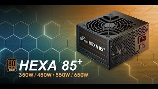 HEXA 85 plus BRONZE PC POWER SUPPLY FSP 650W  HA650  recenzija review