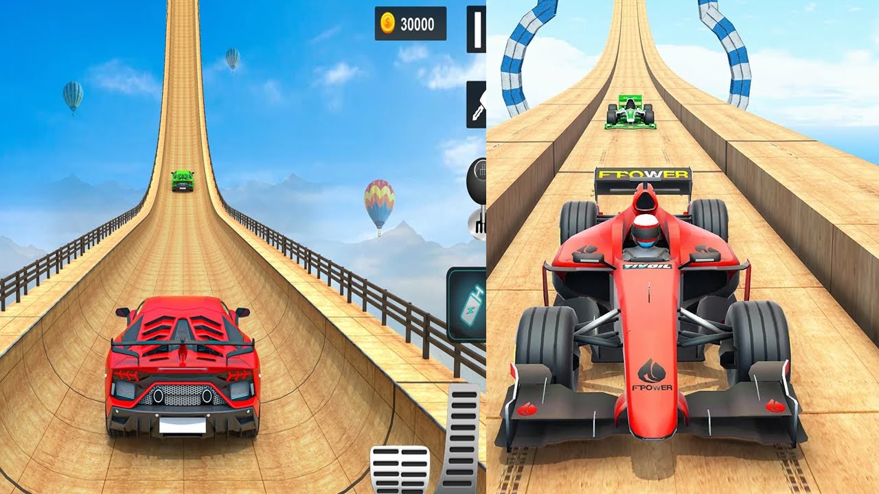 F1 Car Ramp Race Android Mobile Gameplay - YouTube