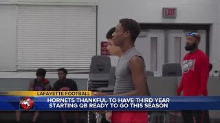 Hornets happy to have their veteran QB to lead the way this season