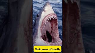 How many teeth does a big white shark have?