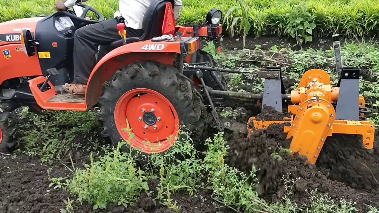 Ad R N AGRO mini Rotavator 2 in 1 reverse forward rotavator rotary tiller. वि. मिनी रोटावेटर 2 इन 1