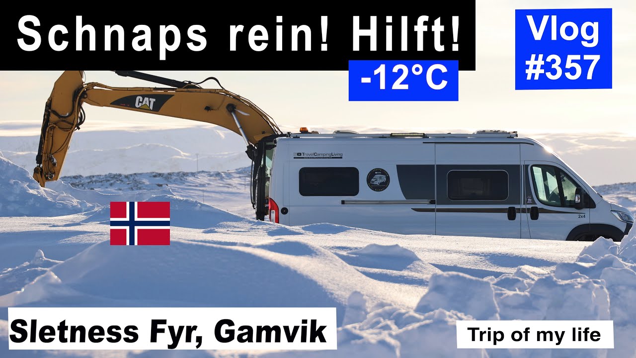 #357 Roadtrip Norwegen, Gamvik - Nördlichster Leuchtturm Europas, Slettnes Fyr | Sonnenaufgang