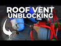 Clearing a Blocked Drain on a ROOF | How to Use a Plumbing Snake