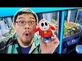 How'd we win THAT?! Mario Bros Arcade Claw Machine Game at Pinballz Arcade!