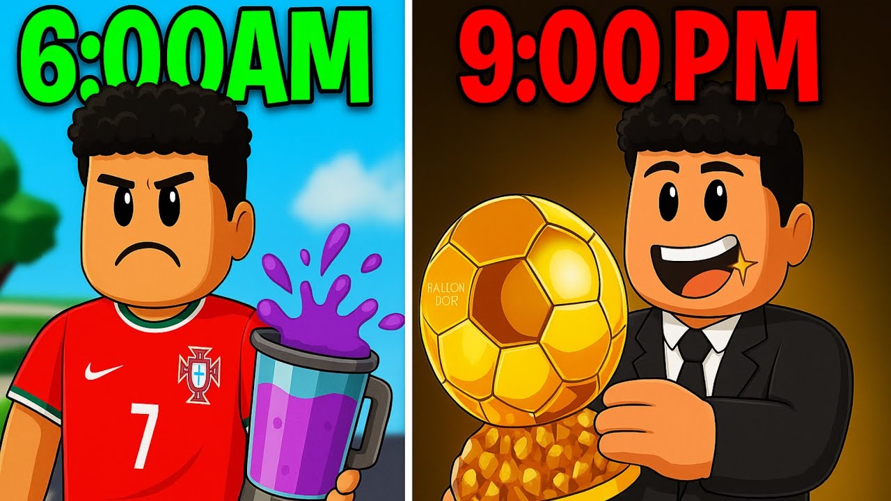 I Lived Cristiano Ronaldo Jr’s Life for 24 hours in ROBLOX!