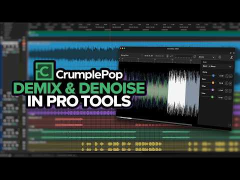 CrumplePop SoundApp ARA Tutorial: Demix, Denoise & Remix in Pro Tools