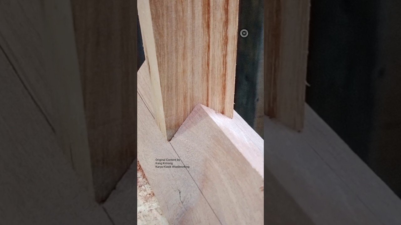 Creative Woodworker's Trick for Strong Wood Joints #shorts