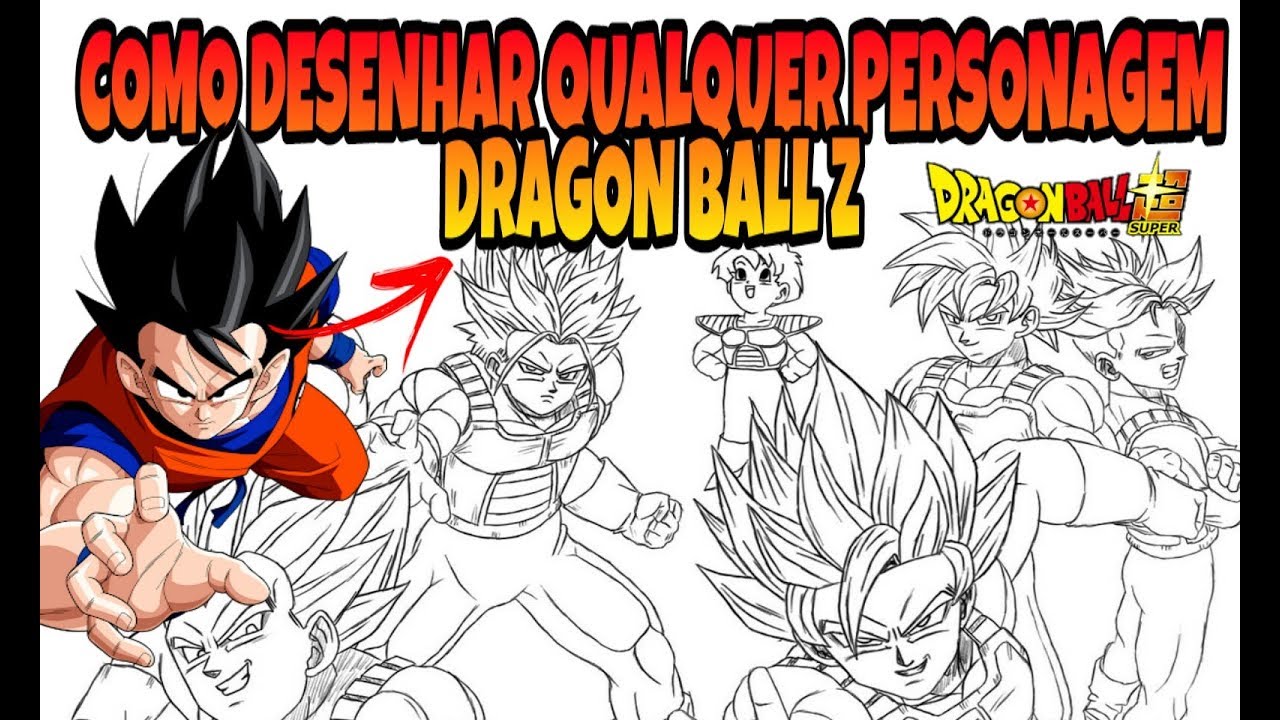 50 Desenhos do Goku para Colorir (Anime Dragon Ball Z)