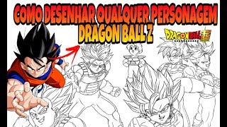 Curso de DESENHO- Como DESENHAR qualquer PERSONAGEM DE Dragon Ball