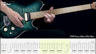 Naruto Theme 나루토 브금 - The Raising Fighting Guitar Lesson With Tab(Slow Tempo)