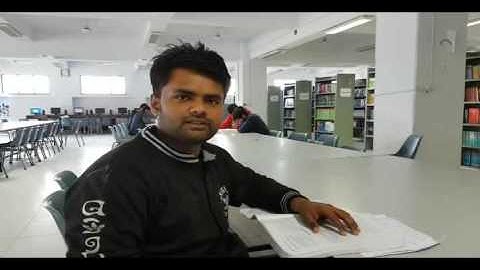 Student talking about some aspect of his time at IIU