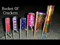 I made rocket of different types of crackers   rocket from crackers 