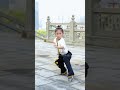 A cute girl but chinese kungfu master