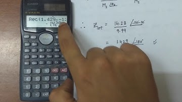 Conversion of polar to cartesian and vice versa by using a calculator