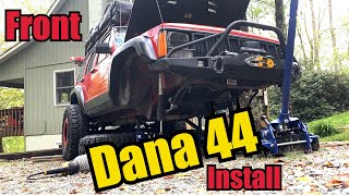 Installing the JK Rubicon Dana 44 front axle into a Jeep Cherokee XJ by Jc Jeeps 10,269 views 4 years ago 9 minutes, 22 seconds