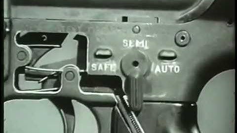 US Army: XM16E1, Operation and Cycle of Functioning [1966]