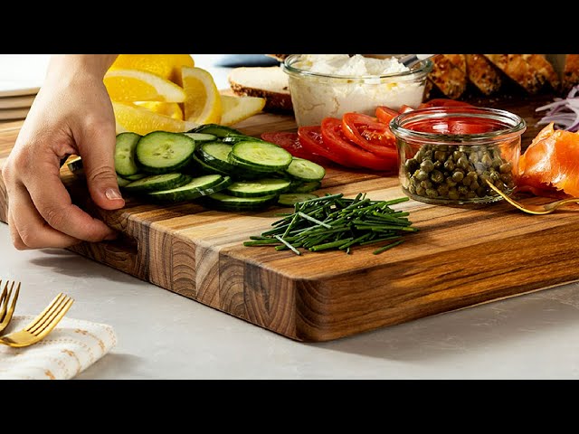 Sonder Los Angeles, XL Thick Teak Wood Cutting Board for Kitchen