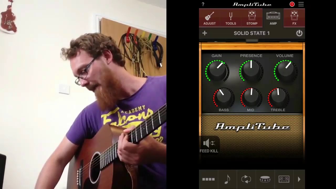 Amplitube Acoustic Free App Review Youtube