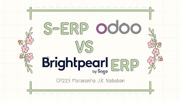 Benchmarking ERP System - S-ERP Odoo vs Bright Pearl ER [SIB x PT Ctech ERP Indonesia]