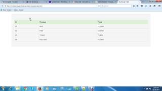 How to make a html table by using bootstrap