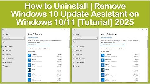 How to Uninstall | Remove Windows 10 Update Assistant on Windows 10/11 [Tutorial] 2025
