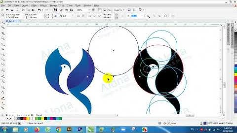 Hướng dẫn vẽ logo Bird theo tỉ lệ vàng với CorelDraw X7 - Logo design