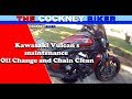 Kawasaki Vulcan s oil change and Chain Clean