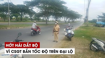 Hớt hải dắt bộ vì CSGT bắn tốc độ trên đại lộ Nguyễn Văn Linh