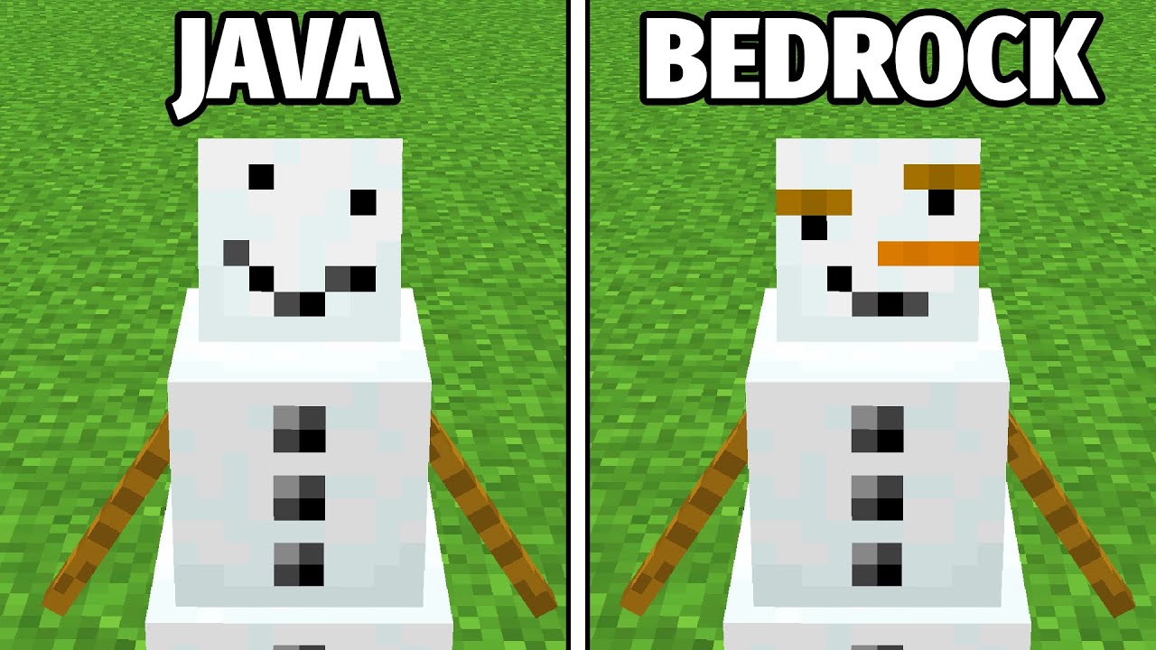 50 Diferenças JAVA vs BEDROCK - YouTube
