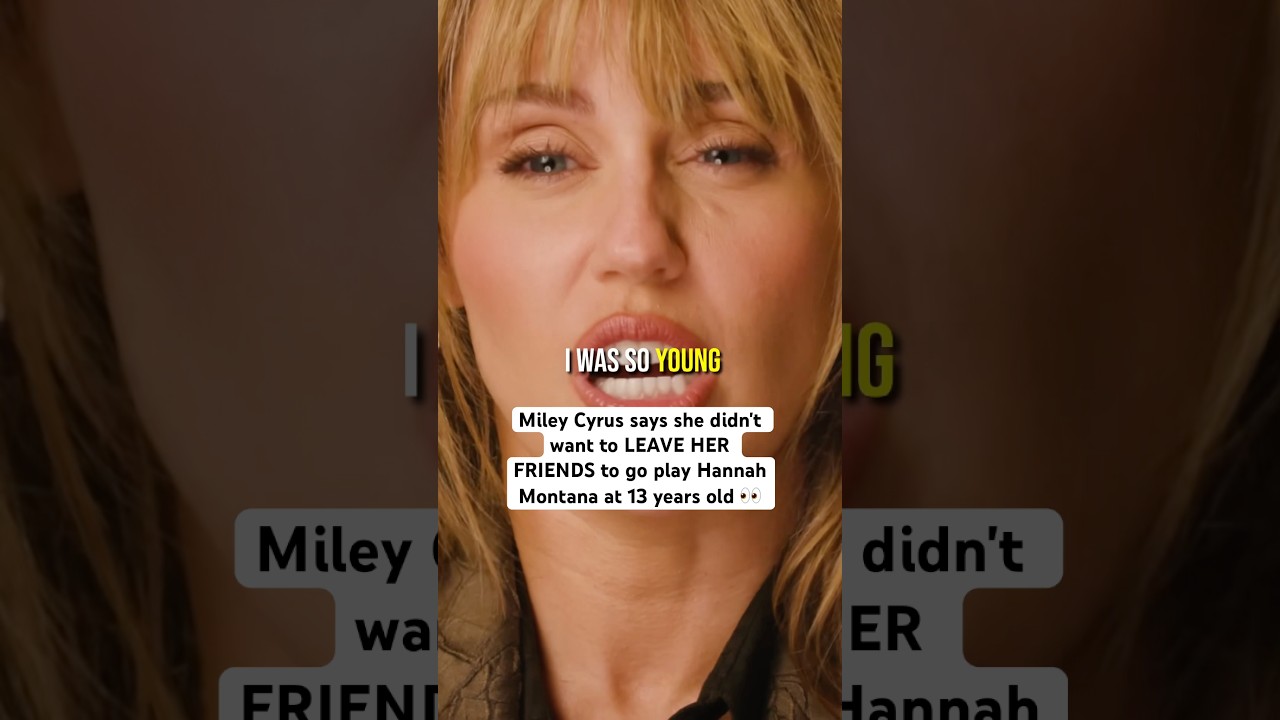 Was Miley Cyrus robbed of childhood? 👀 #mileycyrus #hannahmontana #childstar