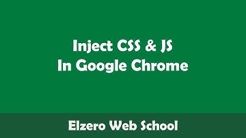 [ Arabic ] How To Inject CSS and JS Code in Google Chrome