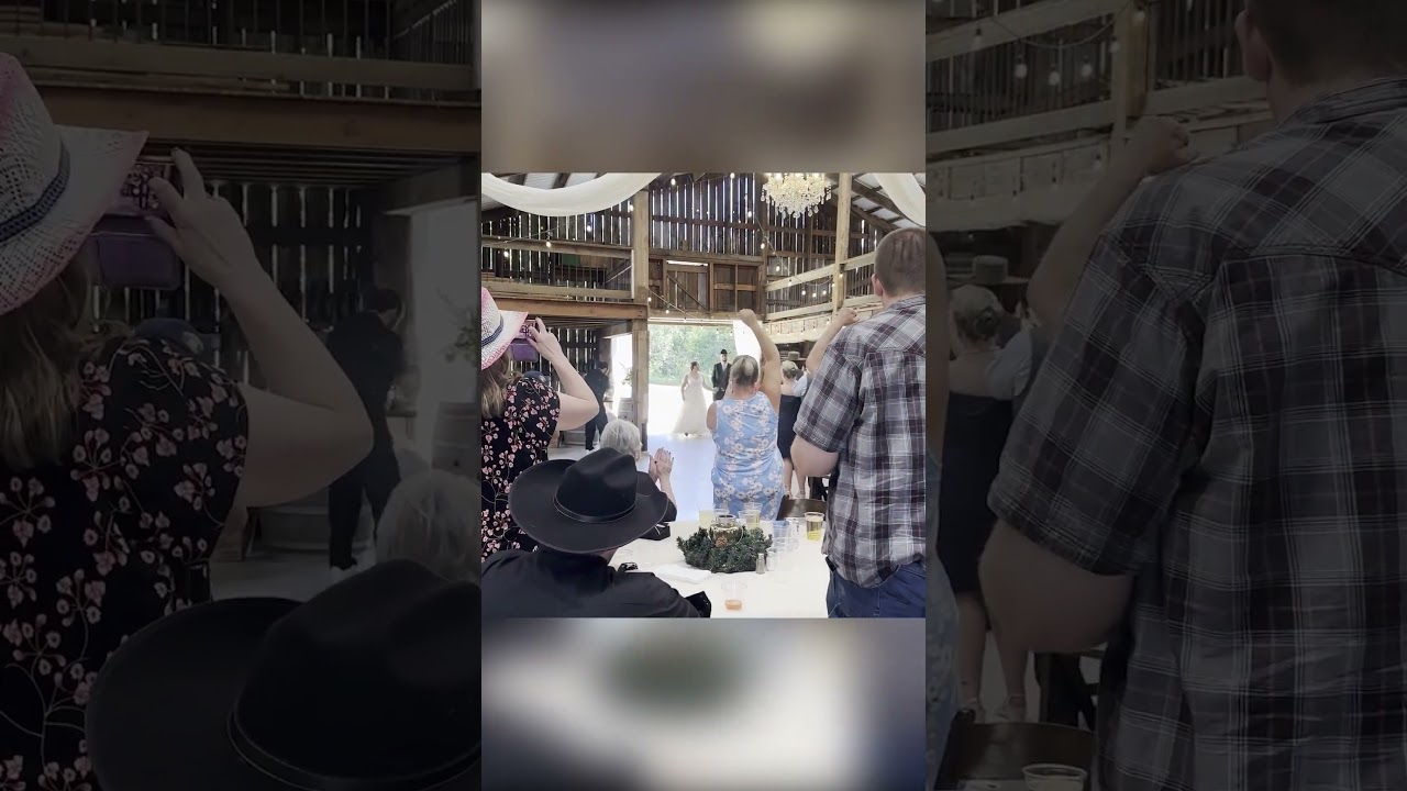 Reeling in Love: A Country Wedding Grand Entrance While Fishin In the Dark!  