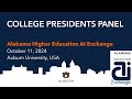 College Presidents Panel (AI Exchange 2024)