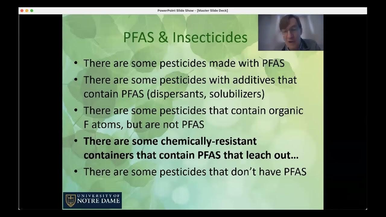 Measuring PFAS in Pesticides with Dr. Graham Peaslee YouTube