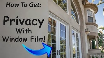 Privacy Window Film! | How It Works | Campbell Window Film